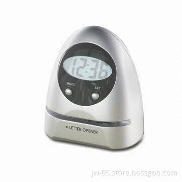 Desktop LCD Clock with Automatic Letter Opener